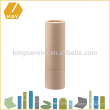 Organic empty eco friendly mini paper tube for lip balm container